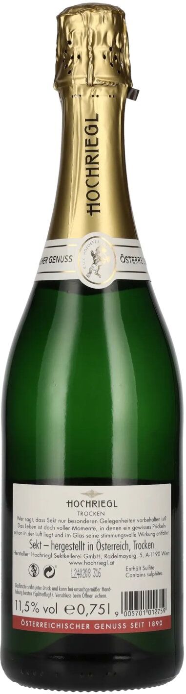 Hochriegl Sektkellerei Hochriegl Trocken 11,5% Vol. 0,75l