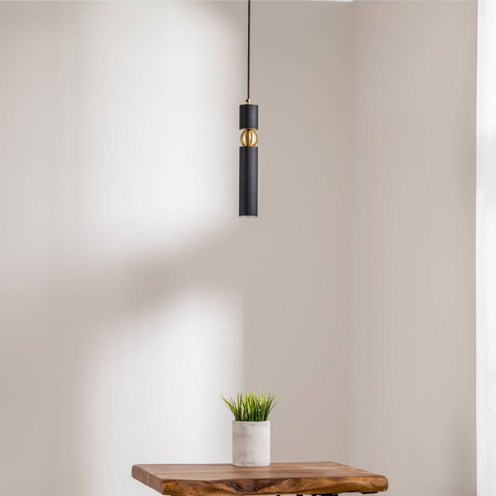Hängelampe Alas Jupiter, dimmbar, schwarz, für Wohn- / Esszimmer, Metall, Modern, Pendelleuchte