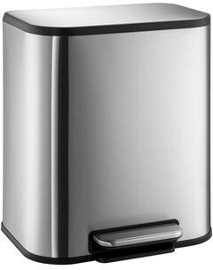 Garvee 8 Gal Stainless Steel Kitchen Trash Can, 30L Soft-Close Lid, Smudge-Resistant Rectangular Step Bin, Removable