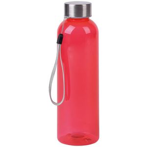 Böttcher-AG Trinkflasche, aus Kunststoff, rot, mit Schraubverschluss, 500 ml