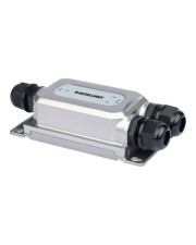 Intellinet 2-Port Outdoor Gigabit Ultra PoE Extender mit Vandalismusschutz 2x30W verlaengerte Power over Ethernet (561648)