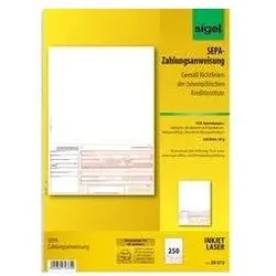 Sigel, Formular, Zahlungsanweisung ZV672 Papier Weiss (240x)