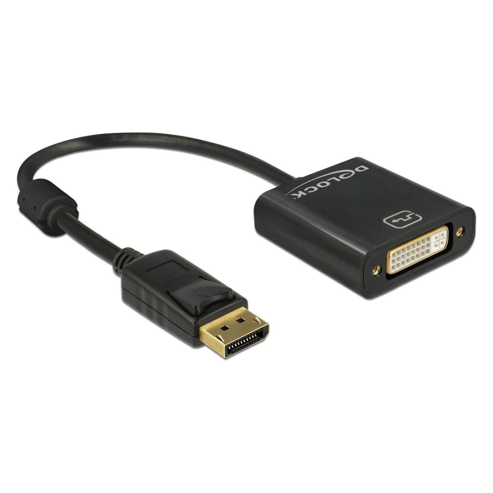 Delock Monitoradapter DP zu DVI, passiv,4K Support (DisplayPort) (62601)
