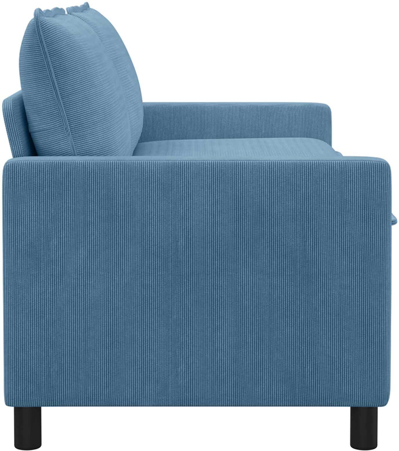 vidaXL Canapé Bleu 156 x 81 x 87,5 cm Tissu