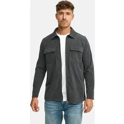 INDICODE Hemd Langarm INNemoto Zip Shirt, Größe XXL in Grau Grau