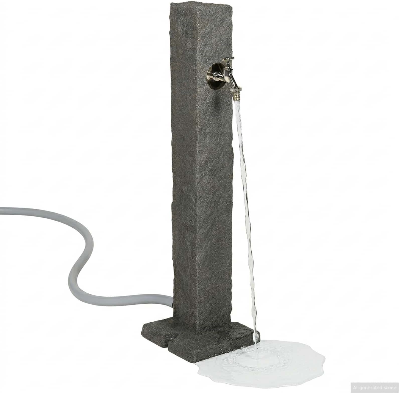 vidaXL Tanker de jardin Anthracite 26 x 26 x 98 cm PE