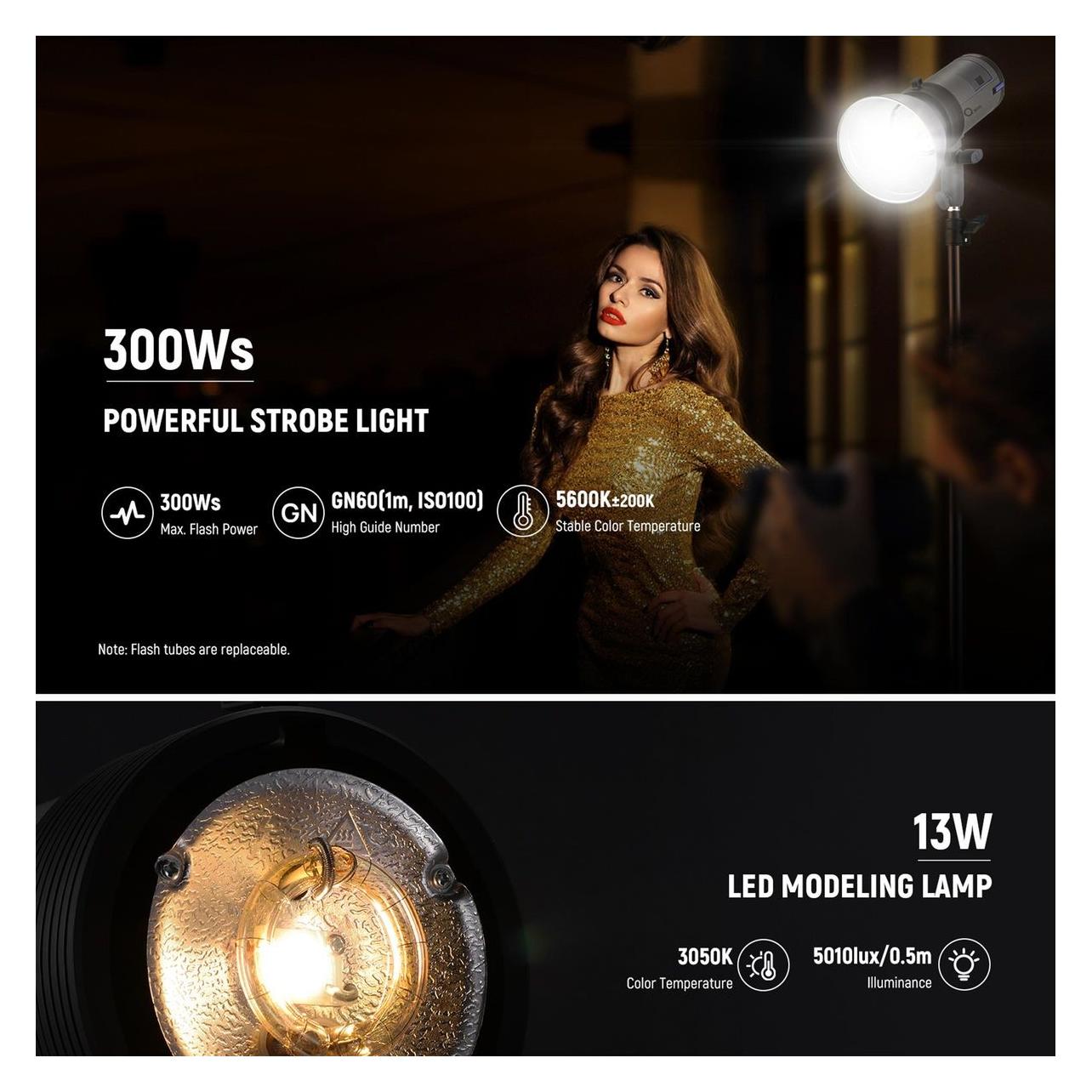 Neewer Q300 (Blitzkopf, 300 Ws) (Q300)