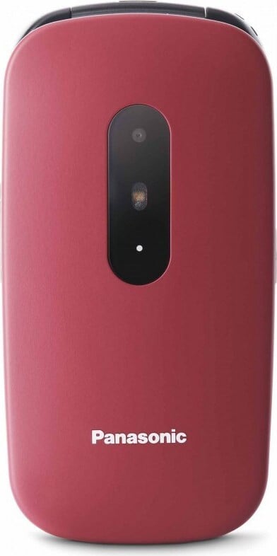 Panasonic KX-TU446 fliptelefoon met enkele SIM-kaart en Bluetooth, rood