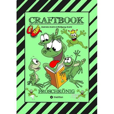 CRAFTBOOK - 120 BLATT MIT LUSTIGEN MOTIVEN - WISSENSWERTES - FROG JUMPING GAME - KNIFFLIGE RÄTSEL UND AUFGABEN - STORYTELLING - ZEICHNEN, Taschenbuch