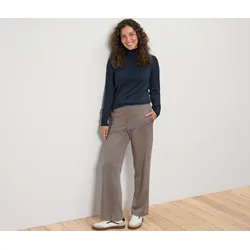Tchibo - Komfort-Jacquardhose - Damen - Gr. 38 - weiß/jacquard