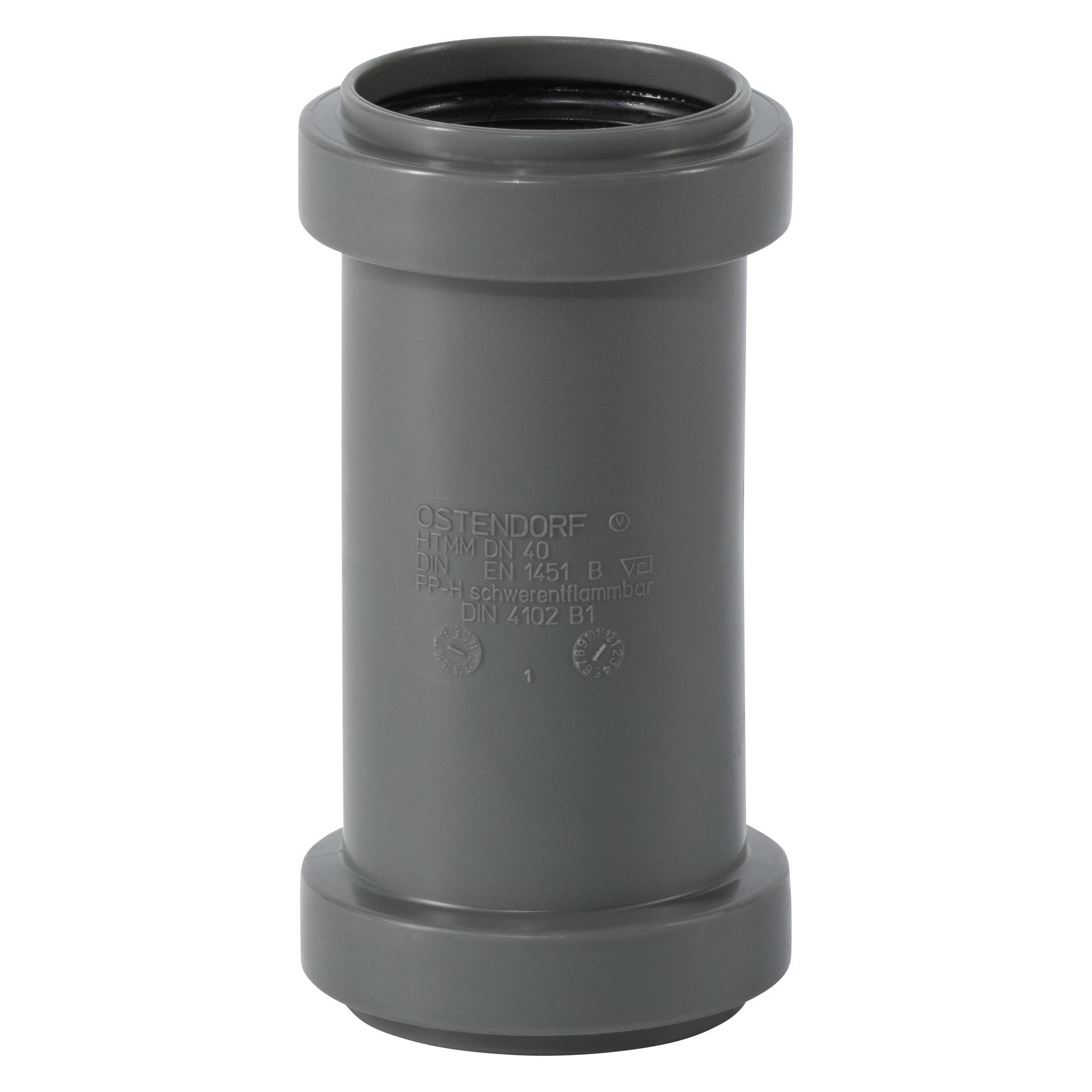 Csdk SL 40 mm dobbelt muffe grå (Rohrverschraubung) (171510-05)
