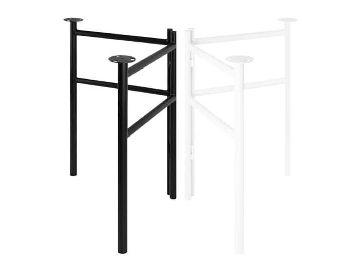 Natural Goods Berlin 2X Tischgestell FOLD - Schwerlast Tischbeine Metall Schwarz - Klappböcke DIY Tischfüße 800 x 720 mm - Schreibtischbeine Tischkufen Stabil - Outdoor Unterstellböcke Wetterfest