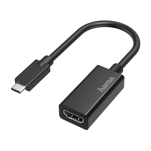 Hama USB-C naar HDMI Video-adapter voor Ultra-HD 4K, Zwart