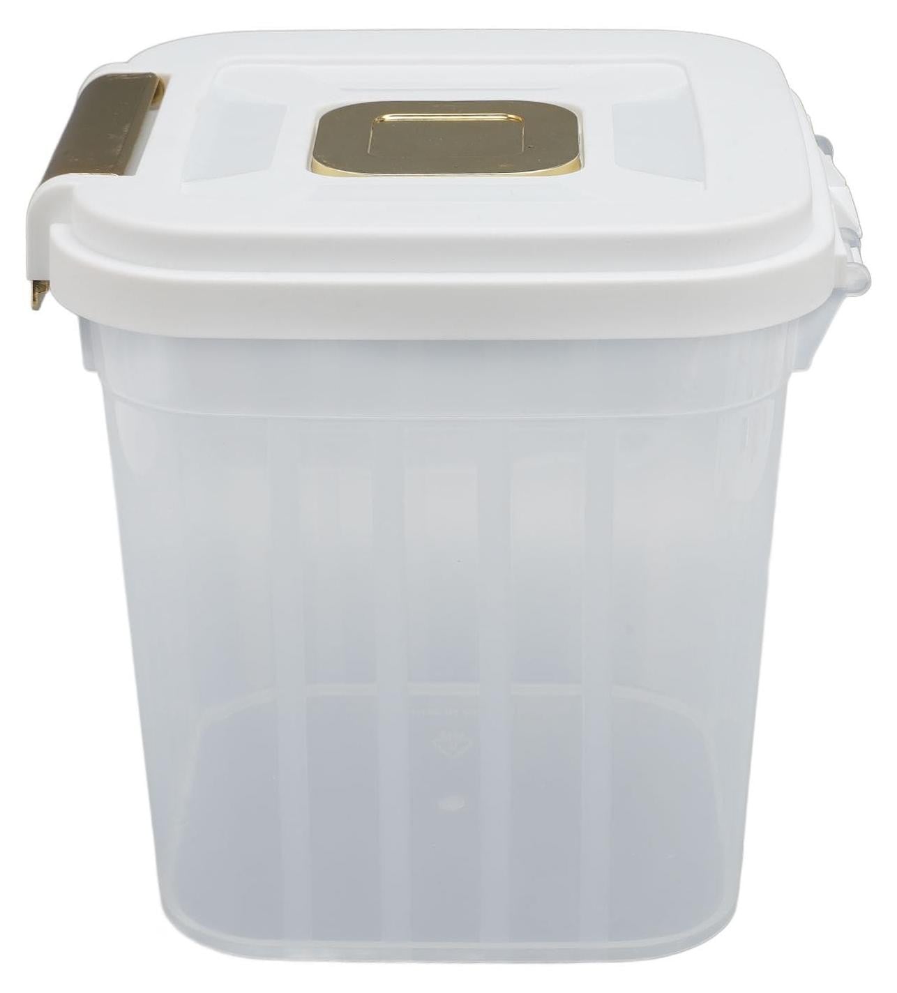 Witte plastic rijstopbergingcontainer met vochtwerende en lekvrije afdichting