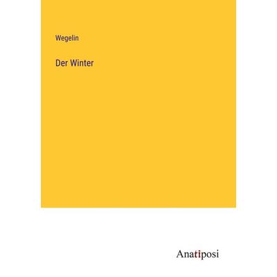 Der Winter, Taschenbuch von Wegelin, Anatiposi Verlag, 978-3-382-01940-2