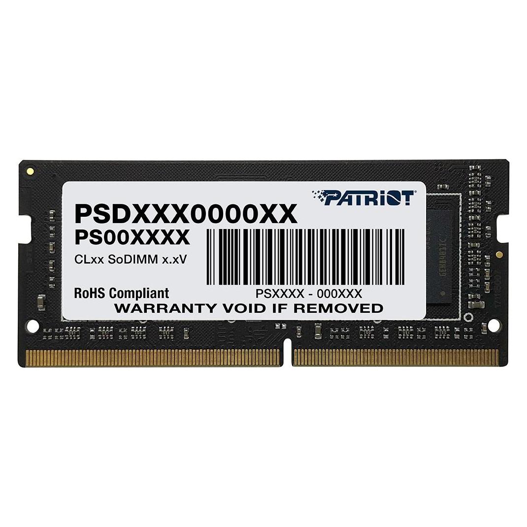 Patriot SO-DIMM DDR4 8GB 3200MHz (1 x 8GB, 3200 MHz, DDR4-RAM, SO-DIMM) (PSD48G32002S)