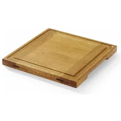 Hendi, Serviergeschirr, Servierbrett aus Eichenholz,, 270x270x(H)20mm