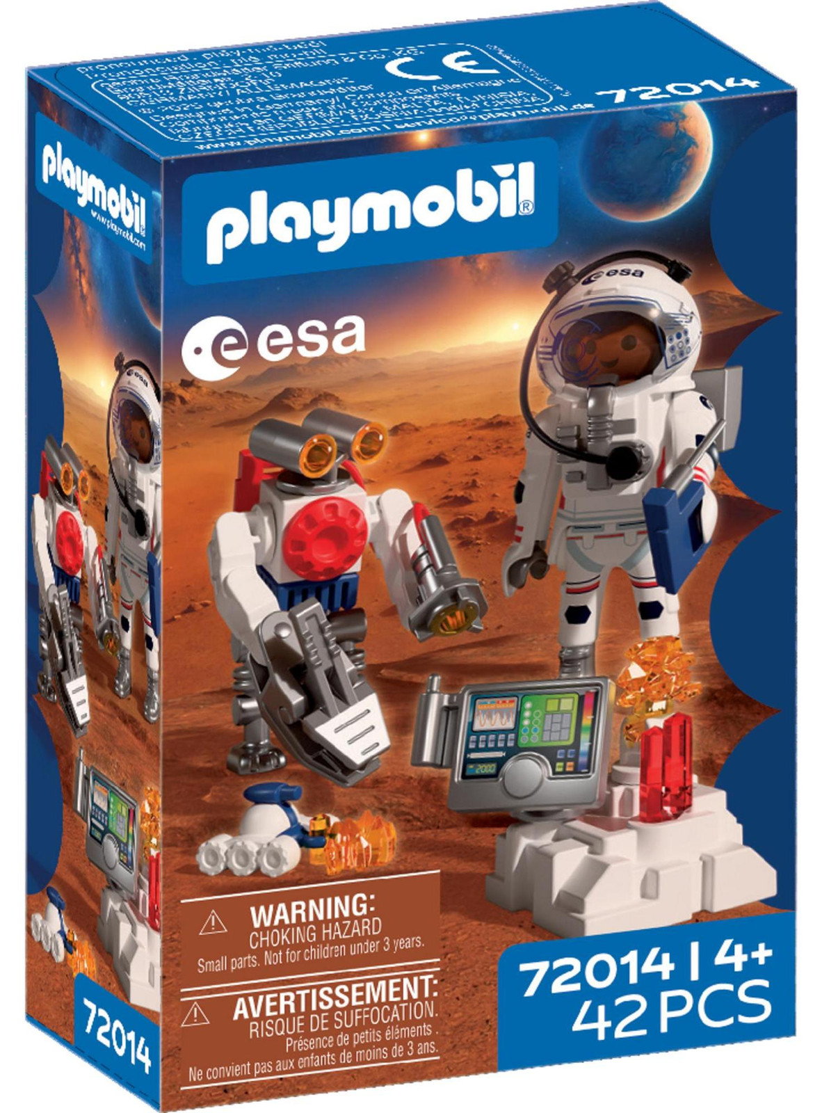 Playmobil 72014 ESA Astronaut met Robot, Ruimte Thema, 42 stuks