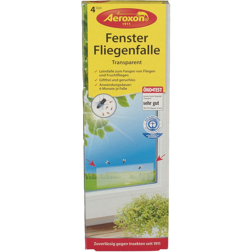 Aeroxon Fenster Fliegenfalle 4 St Streifen