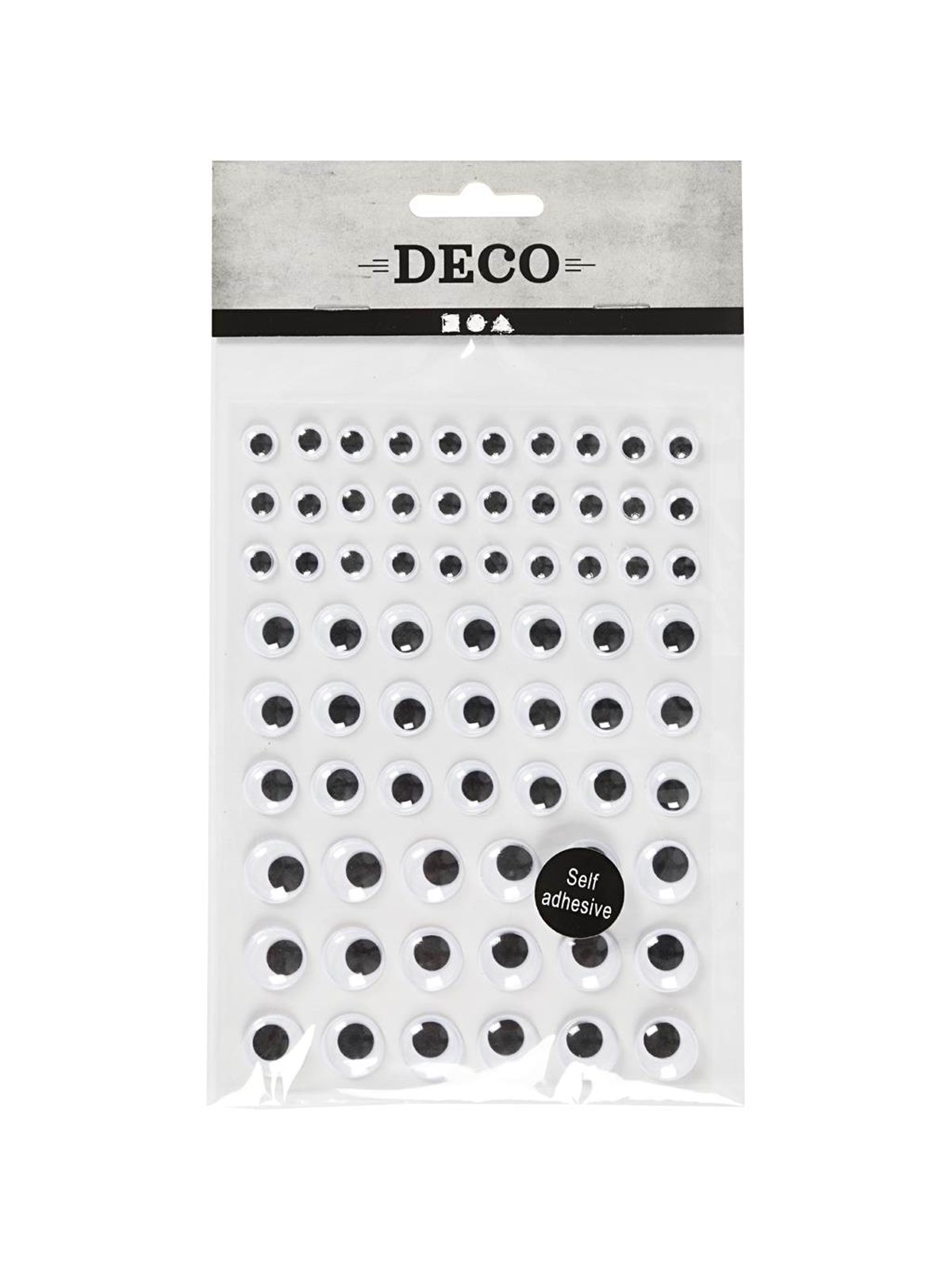 Creativ Company Wiggle Eyes White Self-adhesive 69pcs.