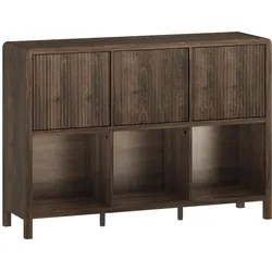 En.Casa, Kommode + Sideboard, Sideboard Lukkodso 77x110x30 cm Walnussoptik (110 x 30 x 76.50 cm)