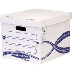 Bankers Box Archivschachtel Basic 4460801 317x287x384mm ws/bl