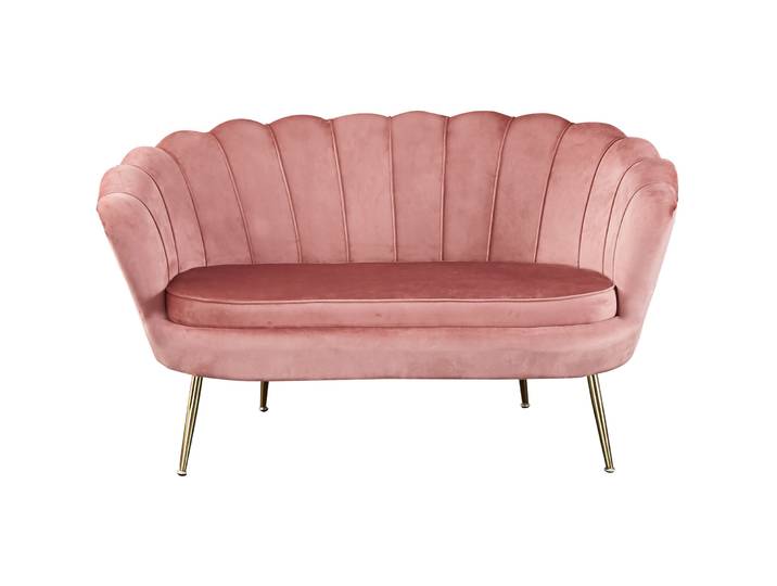 Sofa Pedro Samt rose B 136 T 76 cm - Sofa