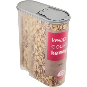 Keeeper Schüttdose jean 10419, aus Kunststoff, 5 Liter, Cerealien-Box, mit Klappdeckel