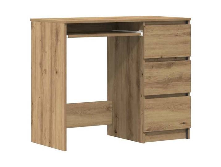 @FRENCH Bureau - Espace rangement optimal Table Informatique pour étudiants chêne artisanal 90x45x76cm - bois d'ingénierie 2245837