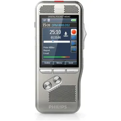 Philips Digital Diktiergerät DPM8200 Pocket Memo, Diktiergerät, Silber