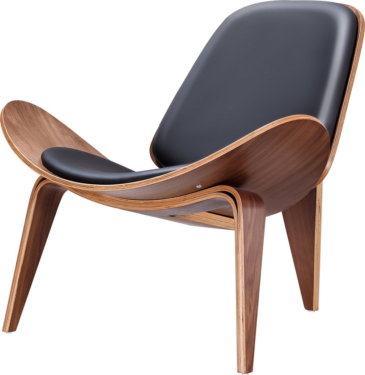 Dripio Moderne Stoel - Walnoothout - Fauteuil