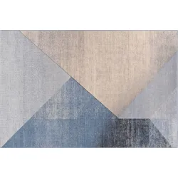 TEPGO Wollteppich Chorasan blau 160x240 cm