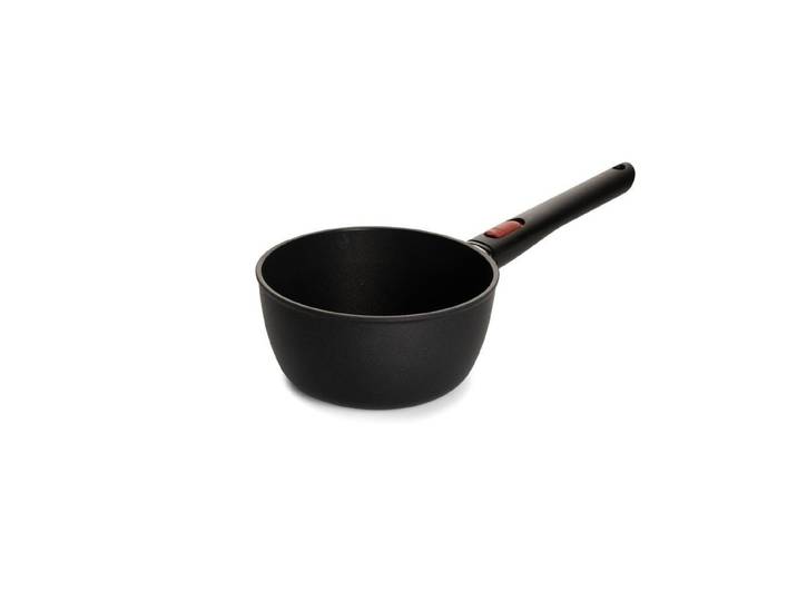 Kochtopf WOLL Eco Lite 18 cm mit abnehmbarem Griff , schwarz, H:9cm Ø:18cm, Töpfe, Kochtopf