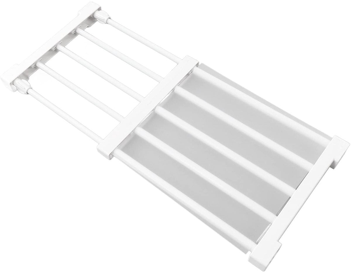 Omgoods Uitbreidbare Plank Organizer - Verstelbaar Opbergrek voor de Kledingkast