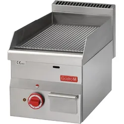 Gastro M elektrische Grillplatte 60/30FTRE Gerillt