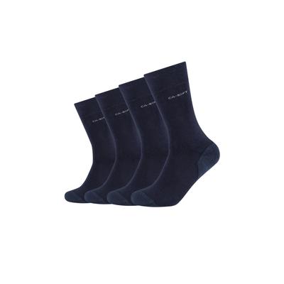 Socken CAMANO "ca-soft", Herren, Gr. 43-46, blau (navy), Baumwollmischung, unifarben, normal, Socken Socken, mit leichter Polsterung