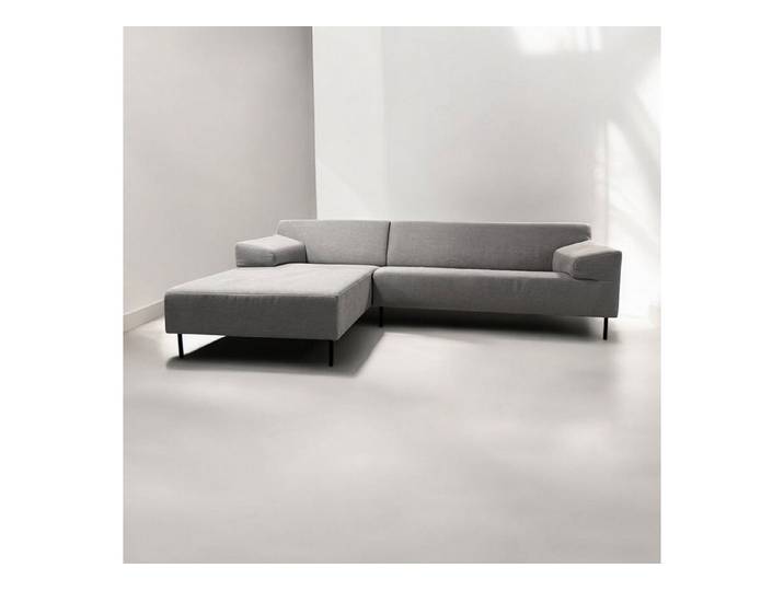 freistil ROLF BENZ Ecksofa ROLF BENZ Ecksofa Freistil 180 links Stoff grau 260 cm