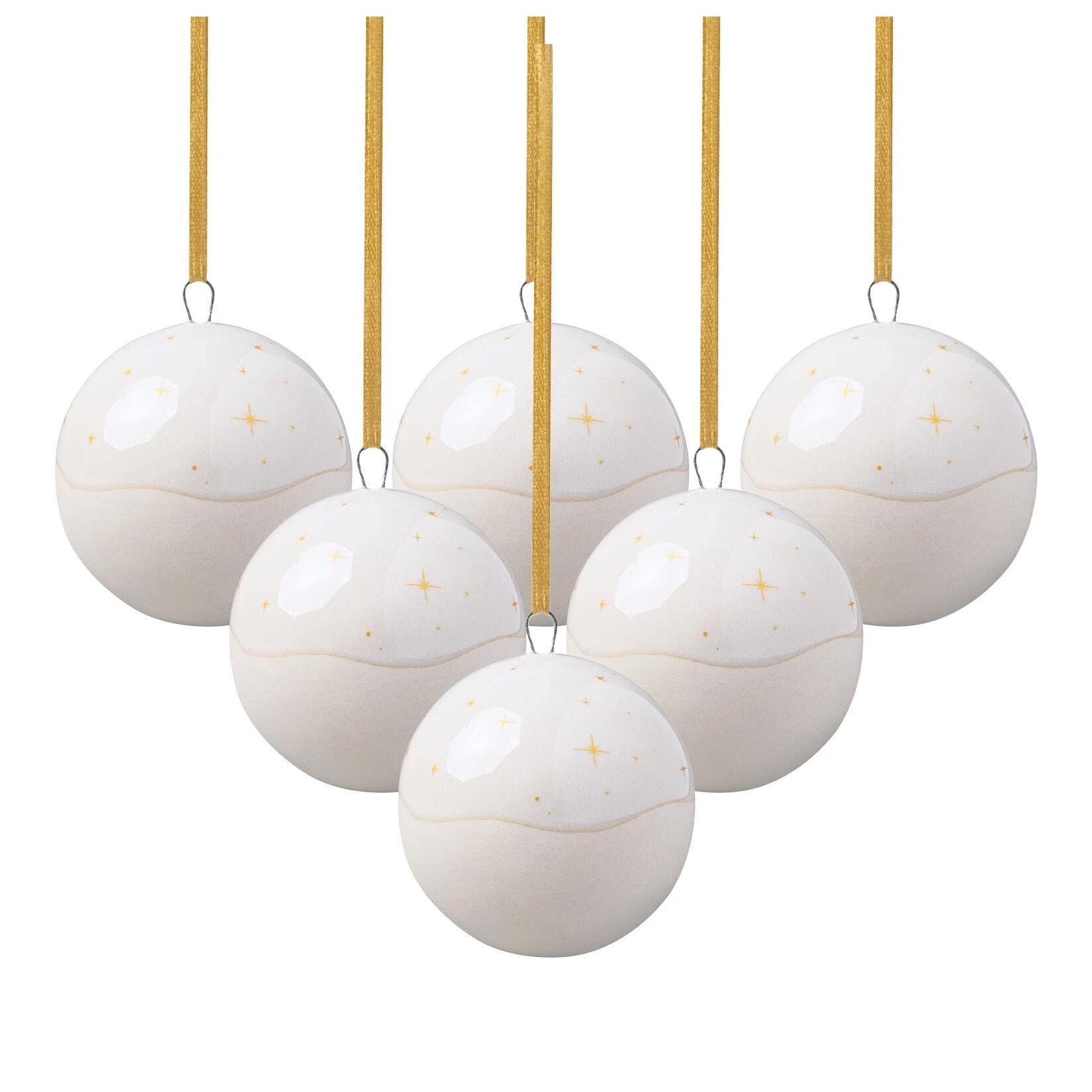 like. by Villeroy & Boch Ornamente Kugel Winter Glow 6er Set