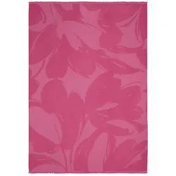 Biederlack Fransenplaid 'Florascence' 130 x 170 cm Pink