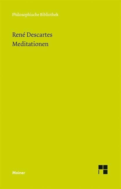 René Descartes - Meditationen - Preis vom 11.10.2026 15:43:13 h
