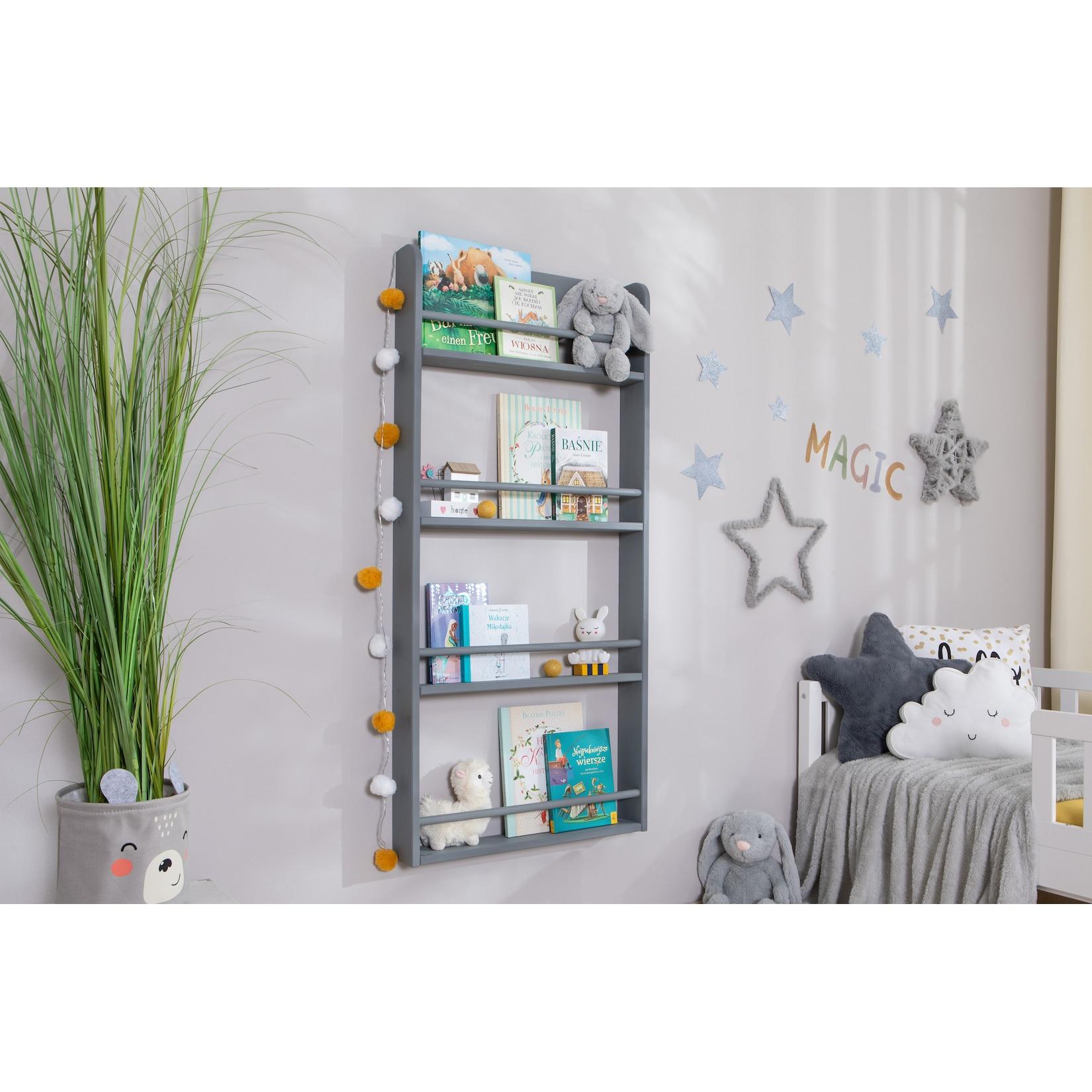 TiCAA Kinder Bücherregal Toni 55x80 & 60x130