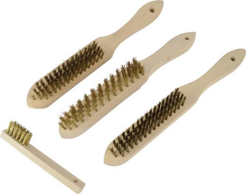 Brüder Mannesmann Drahtbürste Stahl, Messing 275mm 4teilig 1 Set