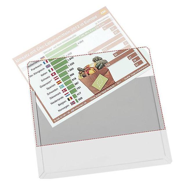 Eichner Sichttaschen Magnetisch DIN A4 transparent glatt, 10 St. (A4, 10x) (9218-03819)