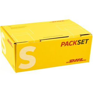 DeutschePost Faltkartons PACKSET Gr. S, gelb, Innenmaße: 246 x 169 x 94mm