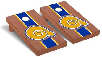 Skip's Garage Albany State Golden Rams Rosewood Cornhole Board Set
