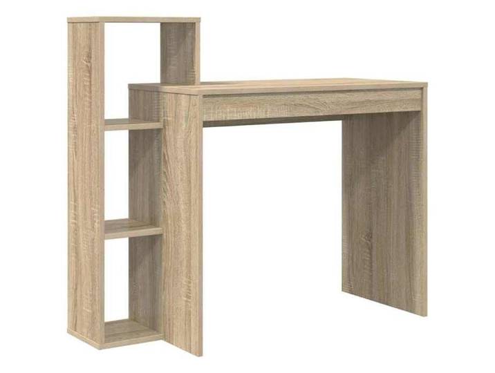 Bureau avec rangement-Bureau d'écriture Chêne Sonoma Panneau de particules Moyen SHL1544