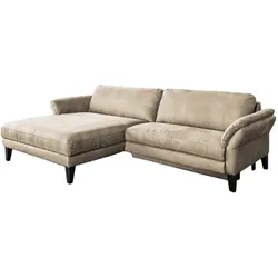 ECKSOFA MIT MOTORISCHER RELAXFUNKTION MALTA Beige Webstoff Relaxfunktion