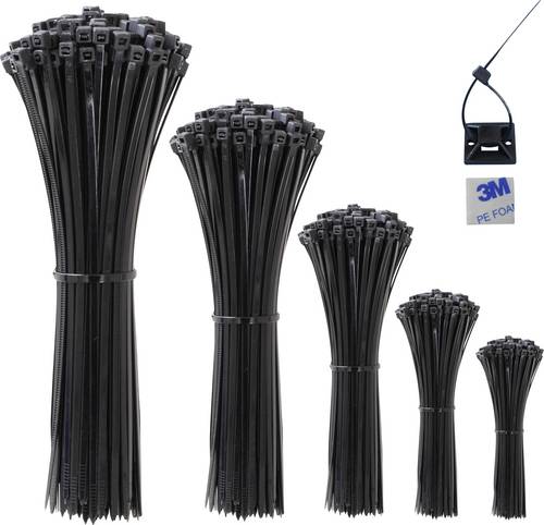 Quadrios 23CA239 23CA239 Kabelbinder Schwarz UV-stabilisiert 520St.