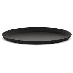 Alessi Pleats rundes Tablett schwarz 23cm