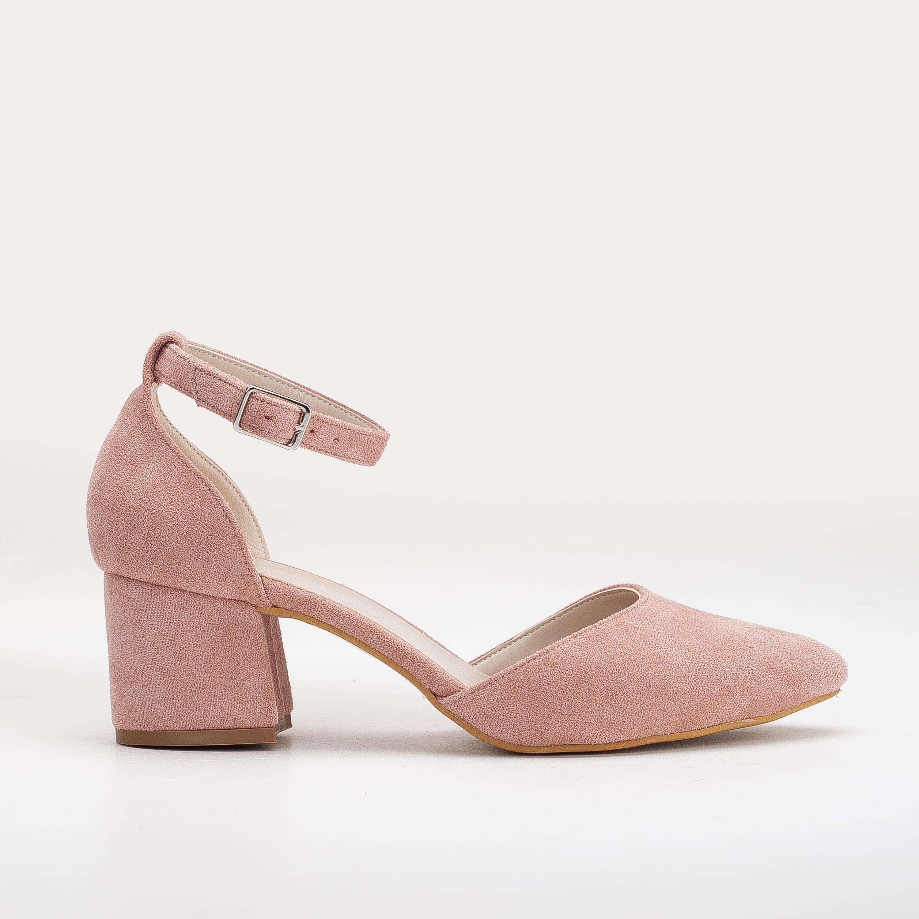 Marcelle Pumps mit niedrigem Blockabsatz